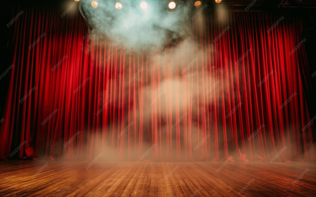 The algorithm on wooden stage